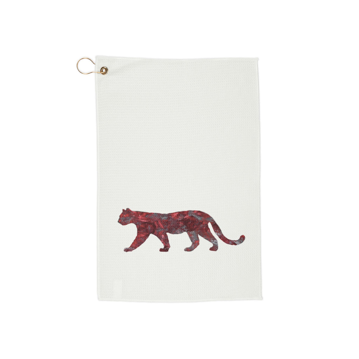 WSU Cougar Golf Towel, Unique gift for all Cougar and golf fans, original custom hand painted art golf towel,