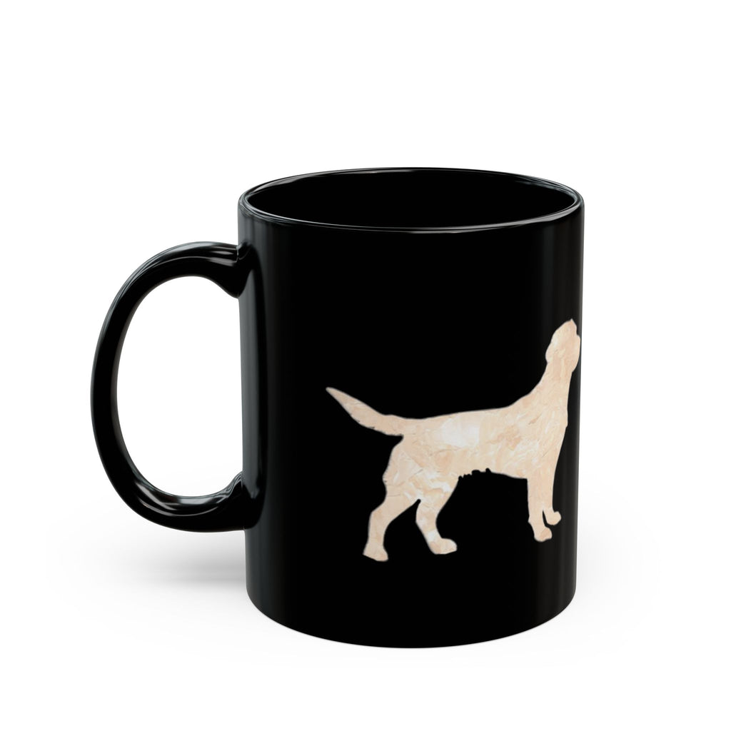 The Patriot Service Edition, High Contrast Goldador Cross Black Mug