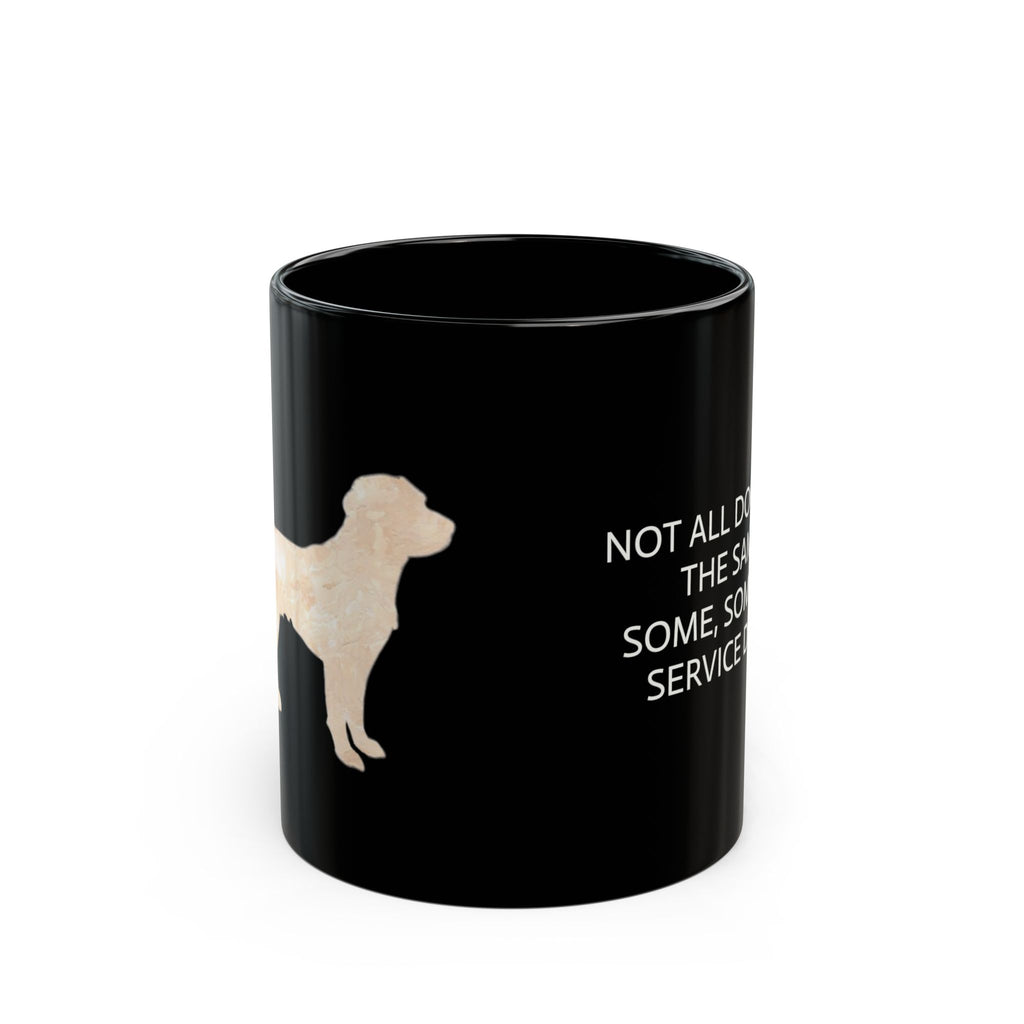 The Patriot Service Edition, High Contrast Goldador Cross Black Mug