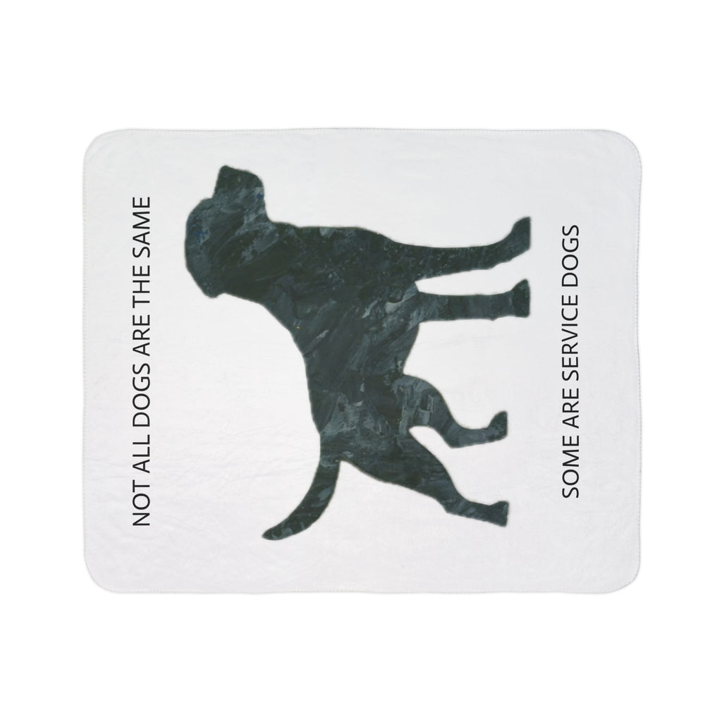 Black Labrador Blanket, The Heroes and Heritage Edition, Service Dog