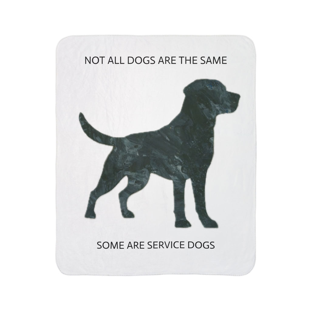 Black Labrador Blanket, The Heroes and Heritage Edition, Service Dog