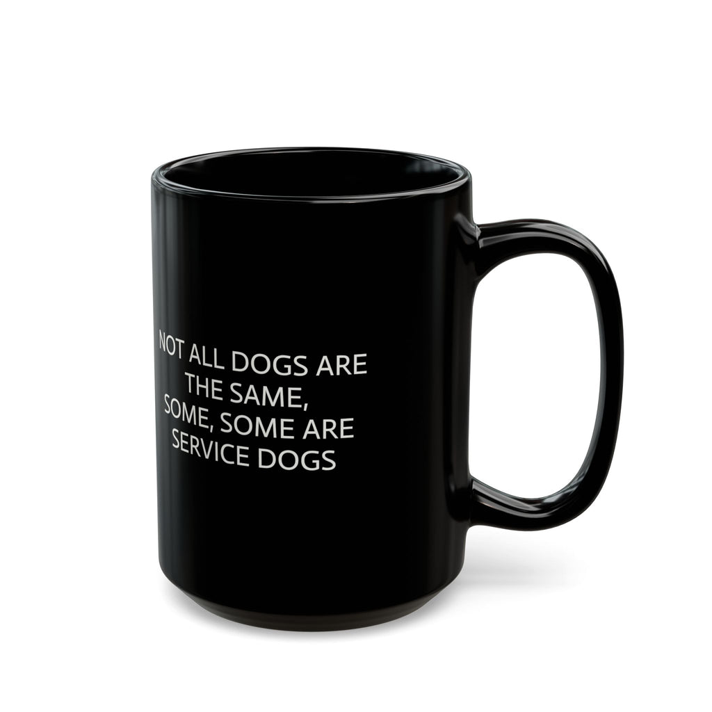 The Patriot Service Edition, High Contrast Goldador Cross Black Mug
