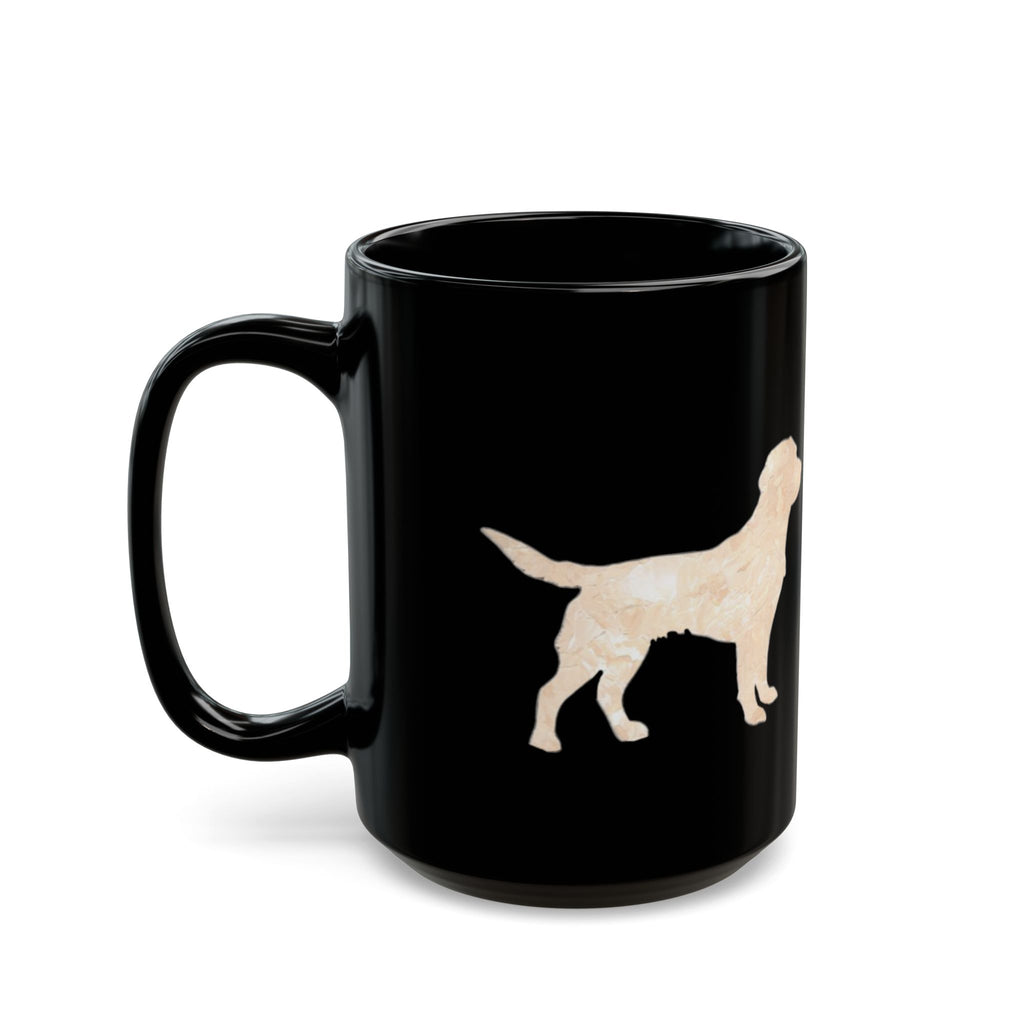 The Patriot Service Edition, High Contrast Goldador Cross Black Mug