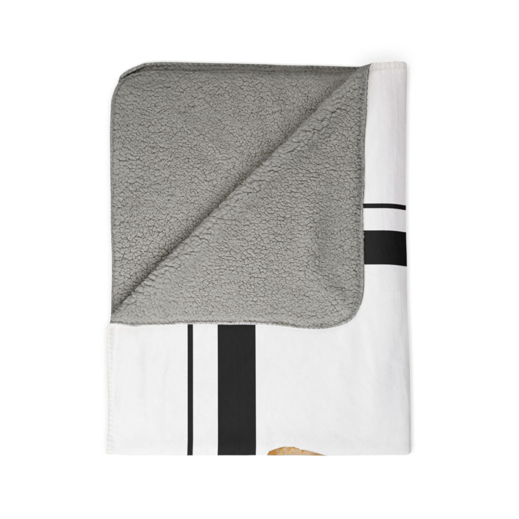 Golden Retriever Fleece Sherpa Blanket, part of the Fine Art Breed and Lodge Collection