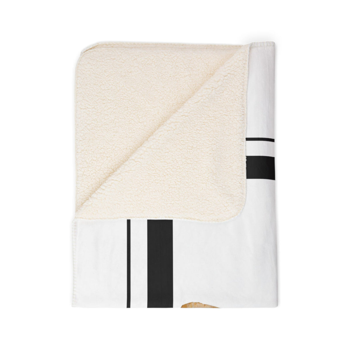 Golden Retriever Fleece Sherpa Blanket, part of the Fine Art Breed and Lodge Collection
