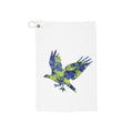 Seattle Hawk, 12s, Fine Art Golf Towel, custom hand painted Microfiber Bag Towel, PNW football fan gift, premium sports accessory