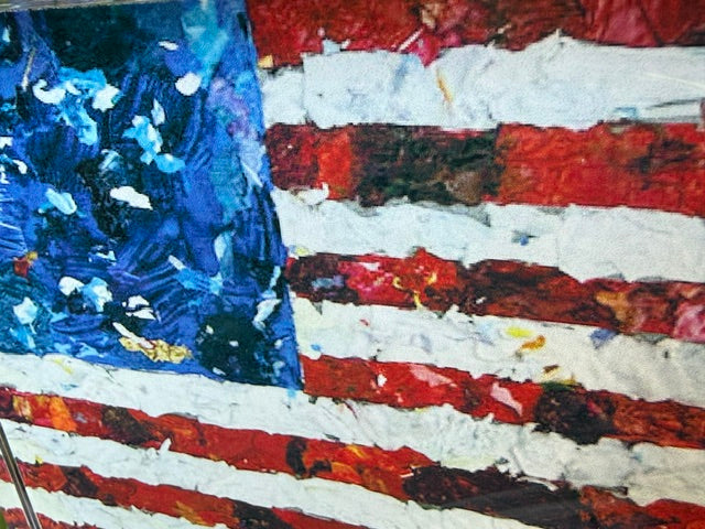 American Flag Acrylic Block – Original Painting