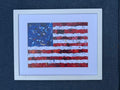 Modern and Abstract American Flag print
